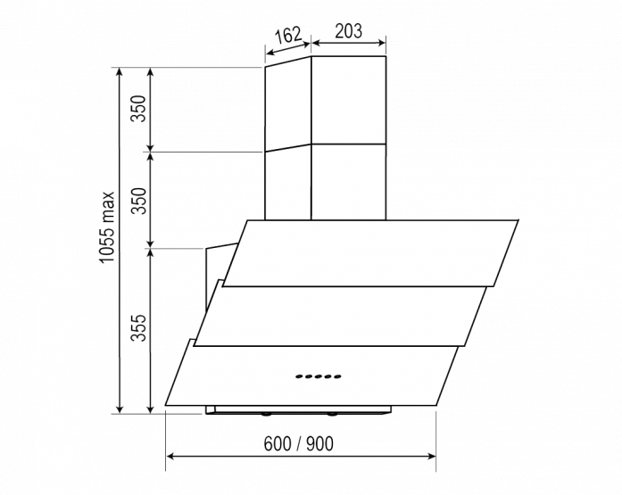 Вытяжка Rainford RCH-3934 White glass в магазине «На диване» в Комсомольске-на-Амуре  — Выгодная цена