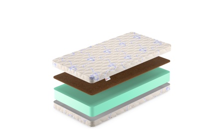 Детский матрас Denwir Baby Springless Eco Foam Hard 15 (БЕБИ СПРИНГЛС ЭКО ФОМ ХАРД 15) в магазине «На диване» в Комсомольске-на-Амуре  — Выгодная цена