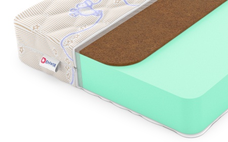 Детский матрас Denwir Baby Springless Eco Foam Hard 15 (БЕБИ СПРИНГЛС ЭКО ФОМ ХАРД 15) в магазине «На диване» в Комсомольске-на-Амуре  — Выгодная цена